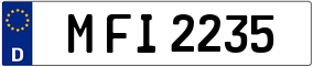 Truck License Plate